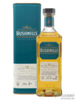 Bushmills 10 Jahre Verpackung und Flasche