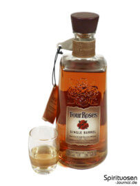 Four Roses Single Barrel Glas und Flasche