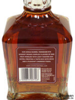 Jack Daniel's Single Barrel Rye Rückseite Etikett