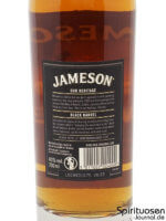 Jameson Black Barrel Rückseite Etikett