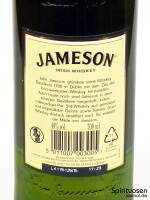Jameson Irish Whiskey Rückseite Etikett