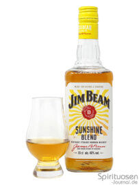 Jim Beam Sunshine Blend Glas und Flasche