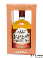 Lambay Single Malt Irish Whiskey Verpackung und Flasche