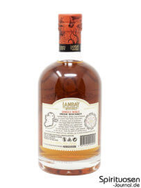 Lambay Single Malt Irish Whiskey Rückseite Lambay Single Malt Irish Whiskey Rückseite