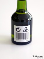 Black Bottle Rückseite Etikett