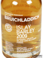 Bruichladdich Islay Barley 2009 Vorderseite Etikett