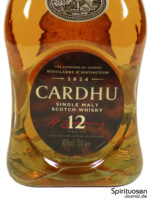 Cardhu 12 Jahre Vorderseite Etikett