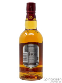 eine Flasche Chivas Regal 12 Jahre von hinten