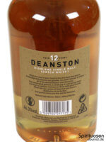 Deanston 12 Jahre Rückseite Etikett