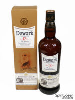 Dewar's 12 Jahre Verpackung und Flasche