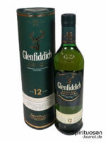 Glenfiddich 12 Jahre Verpackung und Flasche