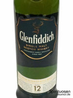 Glenfiddich 12 Jahre Vorderseite Etikett