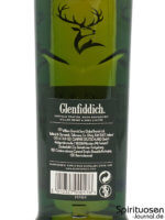 Glenfiddich 12 Jahre Rückseite Etikett