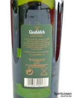 Glenfiddich 12 Jahre Rückseite Etikett