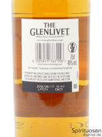 The Glenlivet 12 Jahre Double Oak Rückseite Etikett