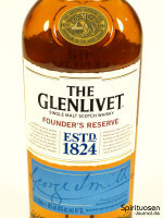 Glenlivet Founder's Reserve Vorderseite Etikett