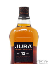 der Hals einer Flasche Jura 12 Jahre