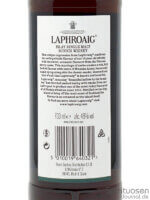 Laphroaig 10 Jahre Sherry Oak Finish Rückseite Etikett