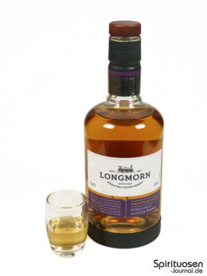 Longmorn The Distiller's Choice eine Flasche Longmorn The Distiller's Choice nebst Glas