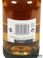 Longmorn The Distiller's Choice Rückseite Etikett
