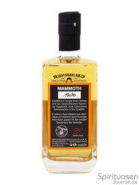 Mammoth Single Grain Classic Edition Rückseite Mammoth Single Grain Classic Edition Rückseite
