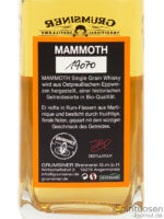 Mammoth Single Grain Classic Edition Rückseite Etikett