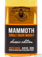 Mammoth Single Grain Classic Edition Vorderseite Etikett
