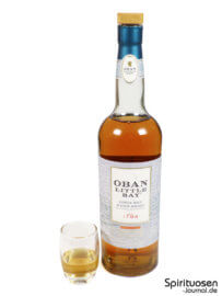 Oban Little Bay Glas und Flasche
