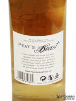 Peat's Beast Rückseite Etikett