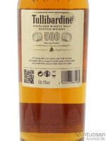 Tullibardine 500 Sherry Finish Rückseite Etikett