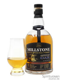Zuidam Millstone American Oak Glas und Flasche