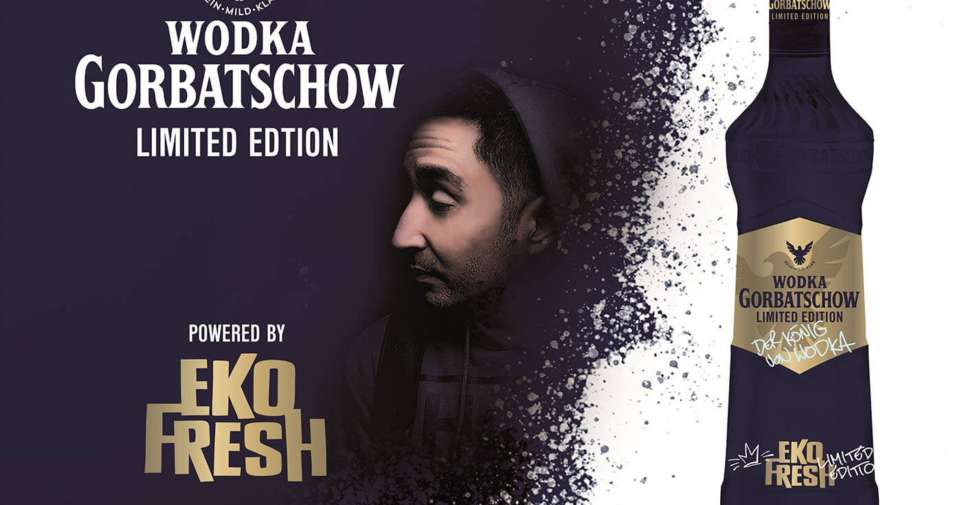 Limited Edition: Wodka Gorbatschow kündigt Designflasche mit Eko Fresh an