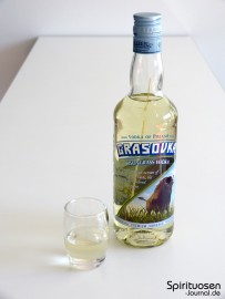 Grasovka Glas und Flasche