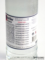 Ketel One Vodka Rückseite Etikett