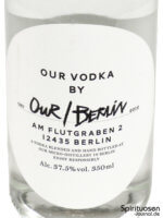 Our/Berlin Vodka Vorderseite Etikett