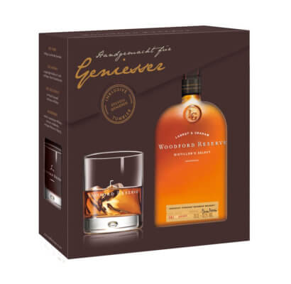 Woodford Reserve Bourbon Whiskey in Geschenkset mit Tumbler