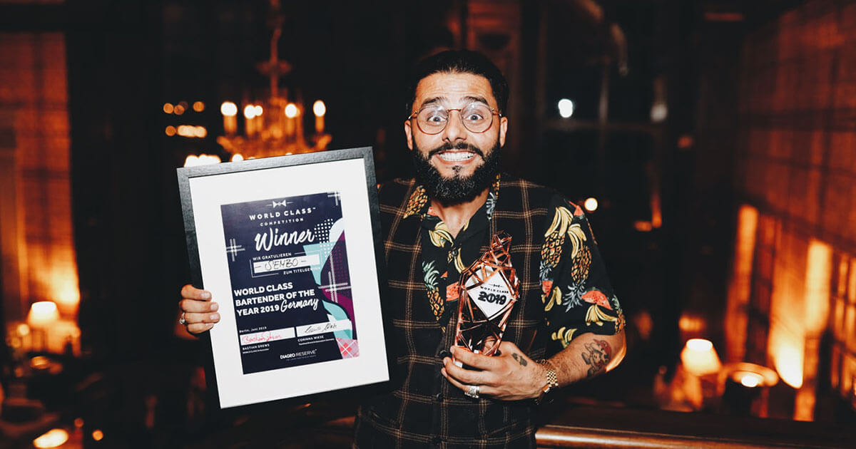 Weltfinale naht: Sembo Amirpour ist deutscher World Class Bartender 2019