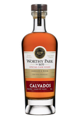 eine Flasche Worthy Park Calvados