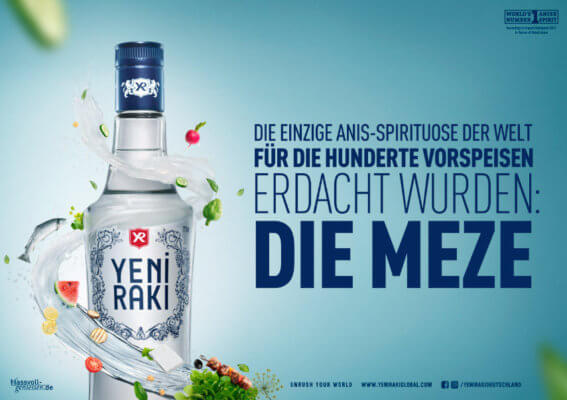 Yeni Raki startet Plakatkampagne mit altem Claim und neuem Motiv