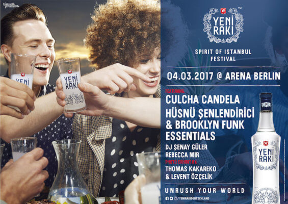 Yeni Raki lädt zu 5. Spirit of Istanbul Festival nach Berlin