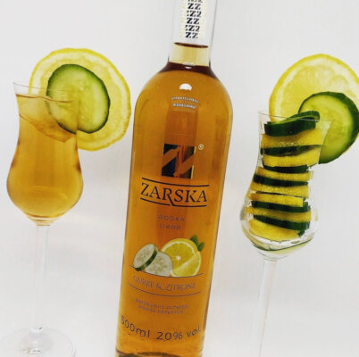 Zarska Gurke & Zitrone Wodka Likör