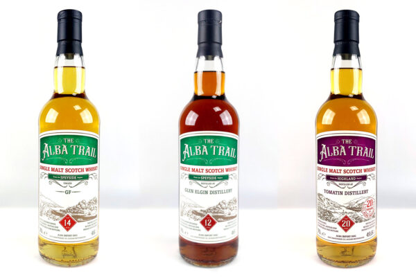 The Alba Trail 12.0 drei Flaschen Whisky