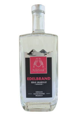 Albfink Edelbrand Edle Marille eine Flasche Albfink Edelbrand Edle Marille