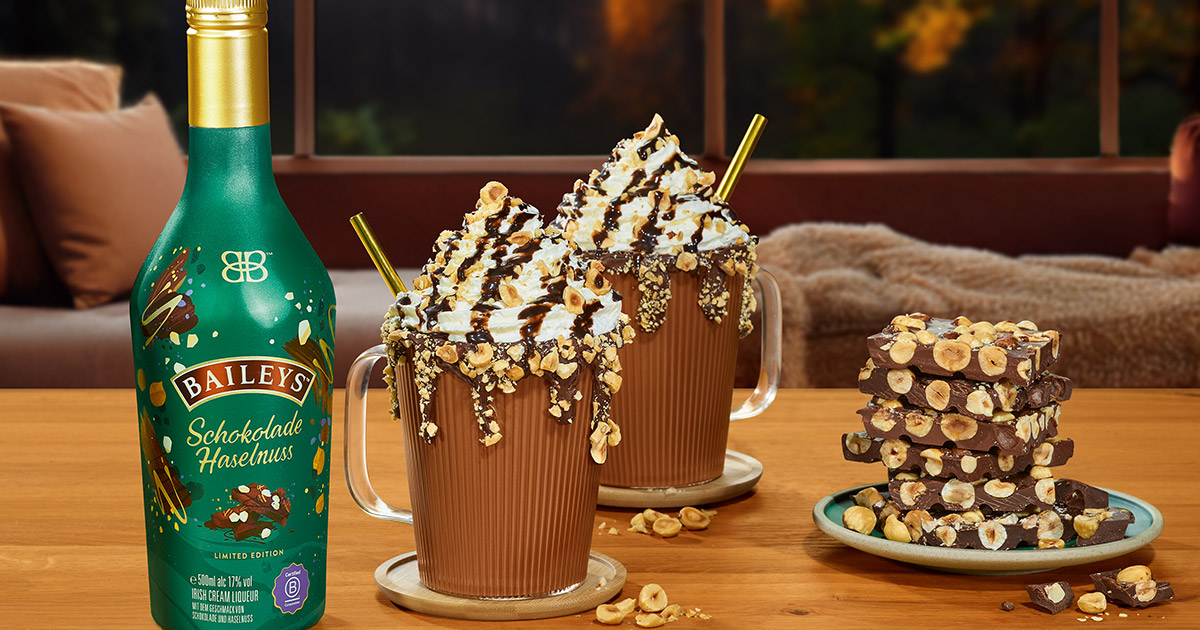 Ab September: Diageo kündigt Baileys Schokolade Haselnuss an