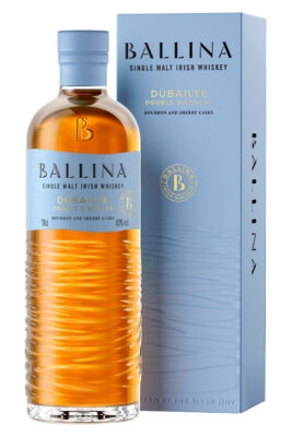 Ballina Dúbailte eine Flasche Ballina Dúbailte nebst Geschenkverpackung
