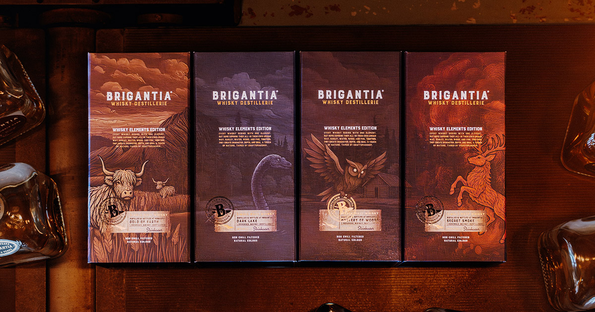 Vierteilige Reihe: Steinhauser launcht Brigantia Whisky Elements