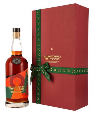 Callington Mill Festive Cask 2025 eine Flasche Callington Mill Festive Cask 2025 nebst Geschenkhülle