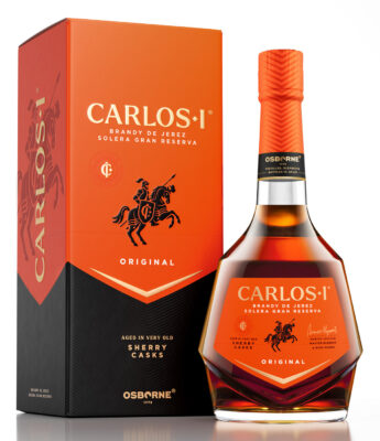 eine Flasche Carlos I Original nebst Geschenkverpackung