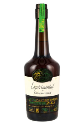 eine Flasche Christian Drouin Calvados Expérimental Planteray Clarendon Angels