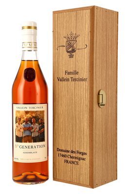 Cognac Vallein Tercinier 6th Generation Assemblage eine Flasche Cognac Vallein Tercinier 6th Generation Assemblage nebst Holzbox